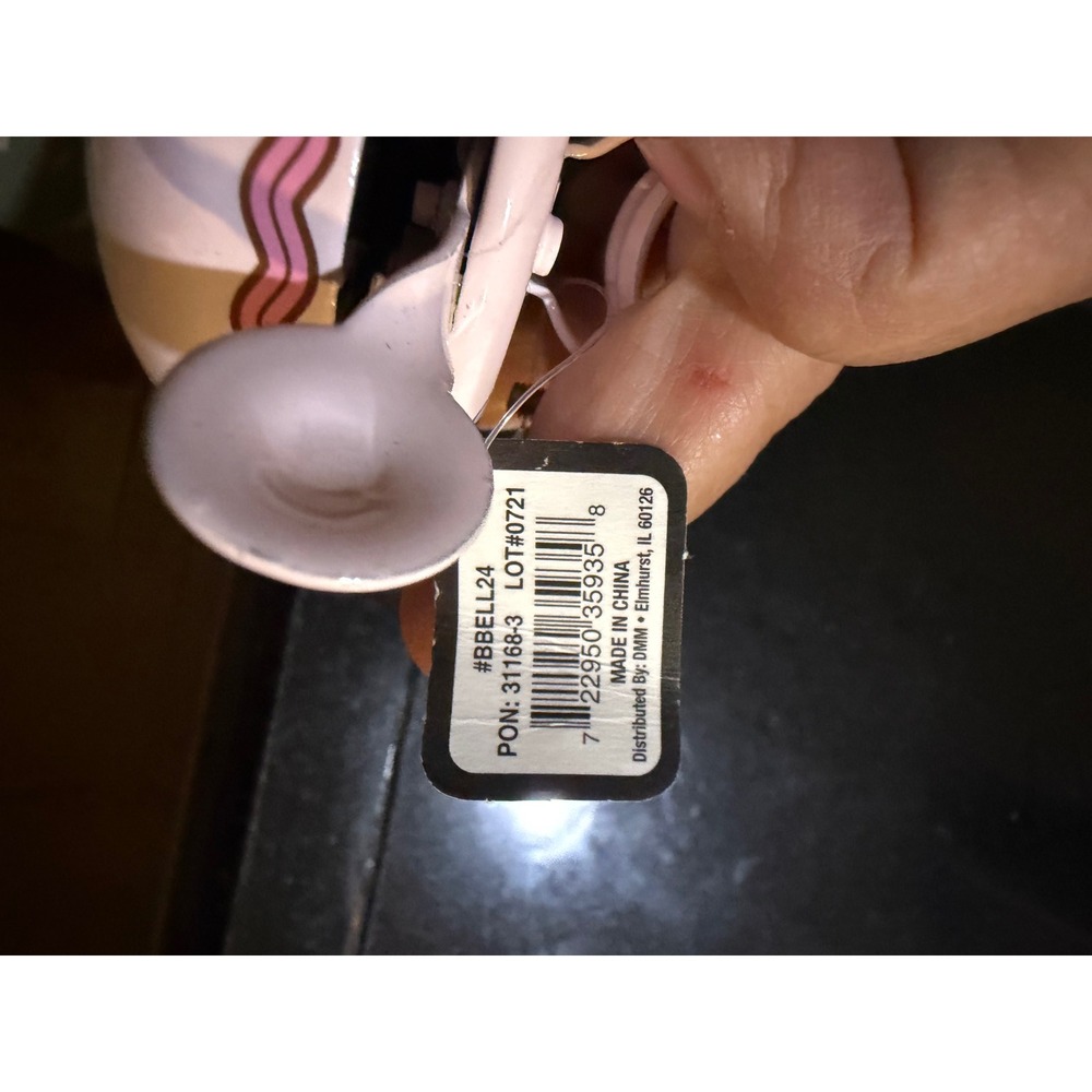 DMM Great Minds Ride A Bike Pink Retro Bicycle Bell BBELL24 Cruiser Accessory - Picture 3 of 3